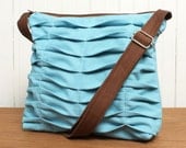 Tote Bag Sling Purse Cross Body in Sky Blue