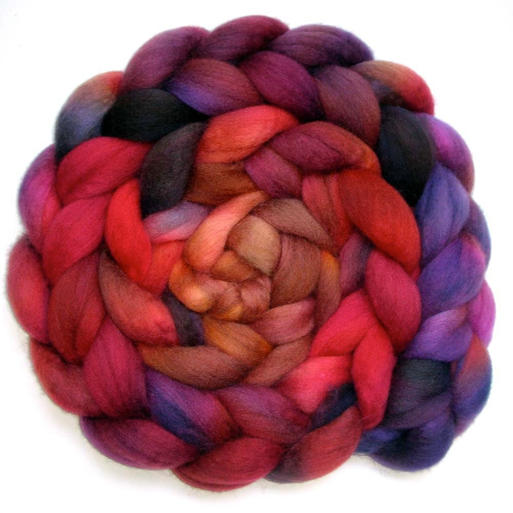 Roving Handdyed BFL - Pulse, 6.2 oz.