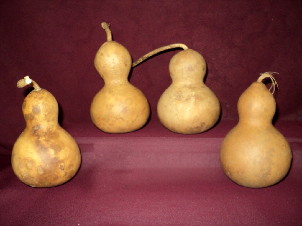Craft Gourds 4 Bottle, Snowman, Mini Craft Gourds, Christmas Ornaments  (Item A6)