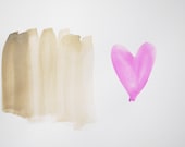 graphic watercolor in pink