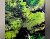 Abstract Canvas Art Painting 30x24 Original Contemporary Modern Wall Art by Destiny Womack  - dWo - The Rush
