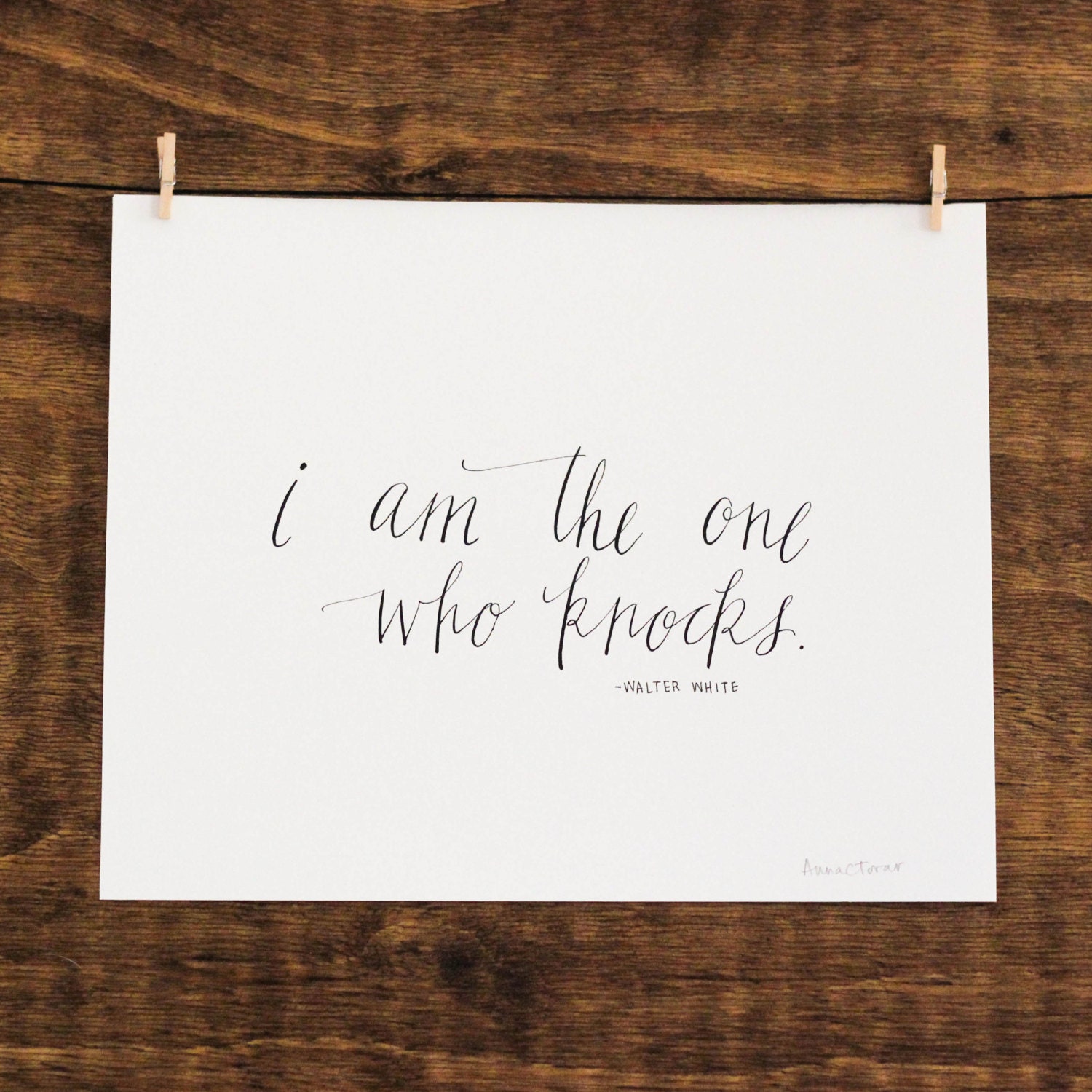 Breaking Bad- Walter White- 5 x 7 Print