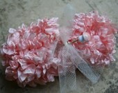 handmade pink ruffled seam binding trim 2 yards