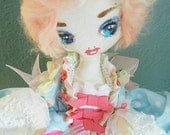 Peach Marie Antoinette Soft Doll By Moninesfaeries