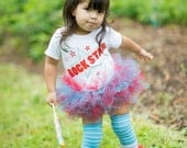 Rock Star - Ruffled Tutu Bunny 1sy - So Cute for Baby - Perfect for your little rock star, 4th July, photo prop, birthday, pageant