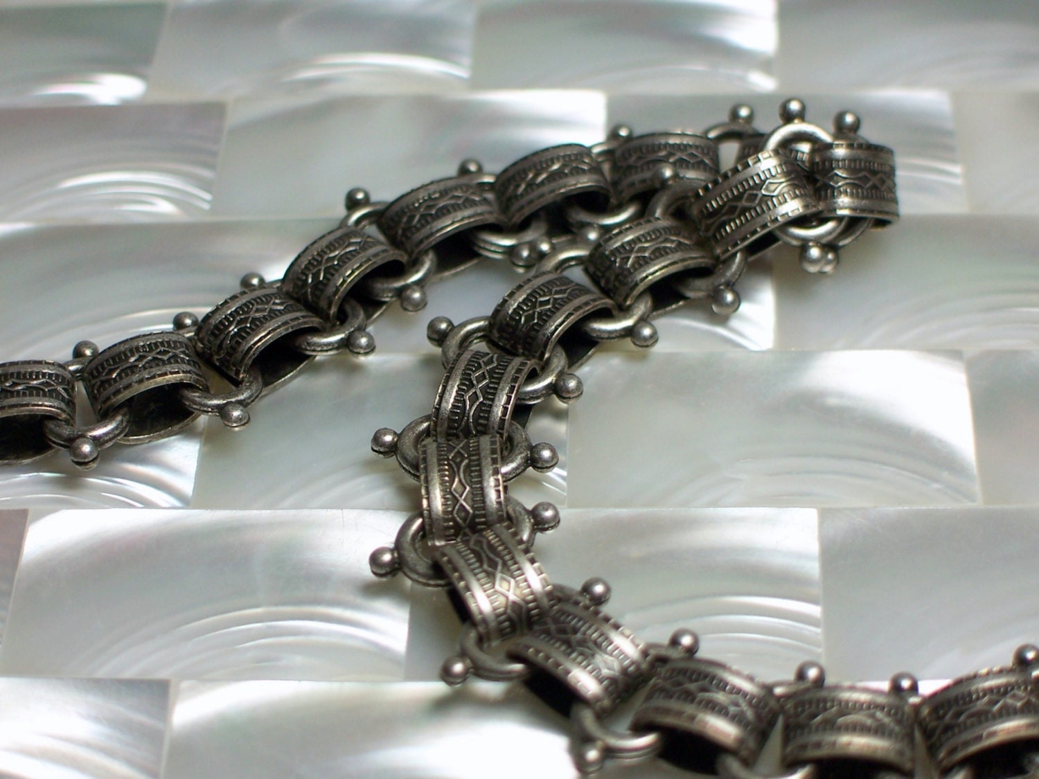 Chain Antiqued Silver Plated Nickel Free Decorative Vintage style Brass chain 1 foot