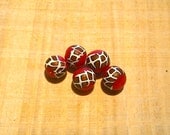 Magenta Ice Polymer Clay Beads