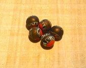 Southwest Orange  Polymer Clay Beads