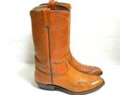 Vintage 70s WRANGLER  Cowboy Boots.  Womens 10