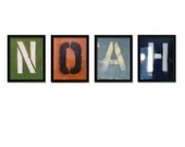 Modern Kid Urban Strokes Custom Name Art Prints