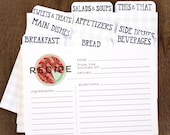 Pies Recipe Cards