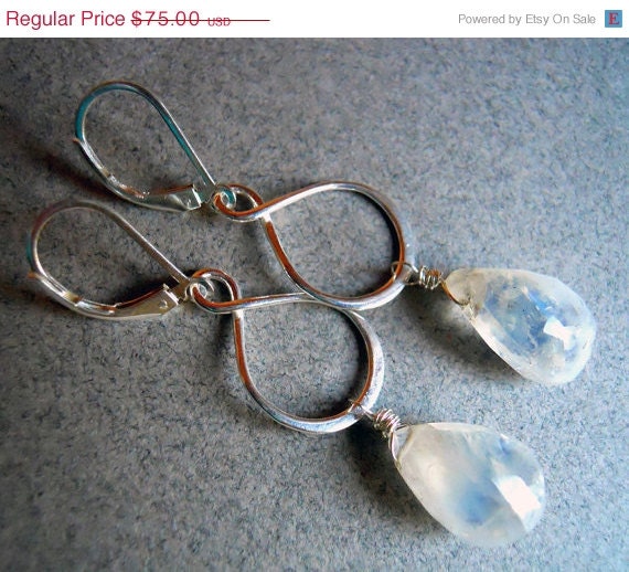 HUGE SALE 20% OFF Can't Fight the Moonlight moonstone earrings