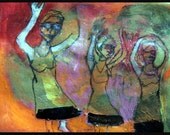 outsider EMERY original painting 'a movement you cant abandon'