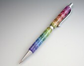 Rainbow Mechanical Pencil in Fimo Dot Pattern