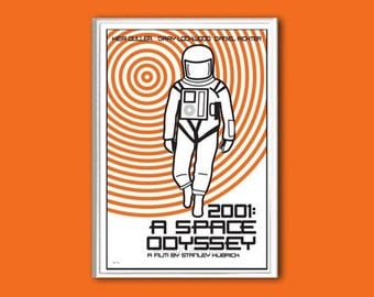 Film poster 2001- A Space Odyssey 12x18 inches retro print