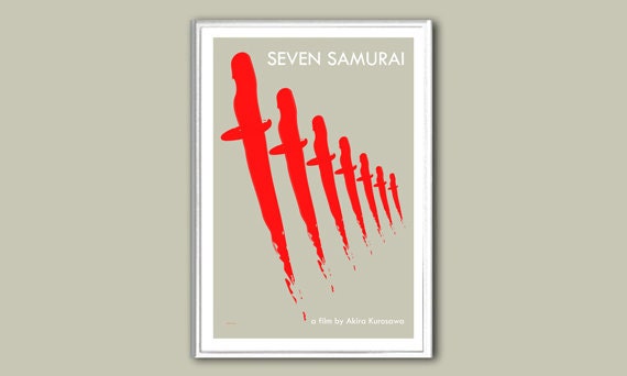 Seven Samurai 12x18 inches movie poster