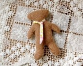 Herbert: Lavender Sachet Bear in Vintage Wool and Liberty of London