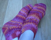 Crochet ladies socks in size  UK 5/6 (ready to ship)