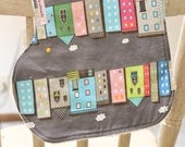 Down the Street Baby Burp Cloth Free SH in the US