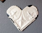 Industrial Metal Heart Wall Hanging made with Antique Ceiling Tin