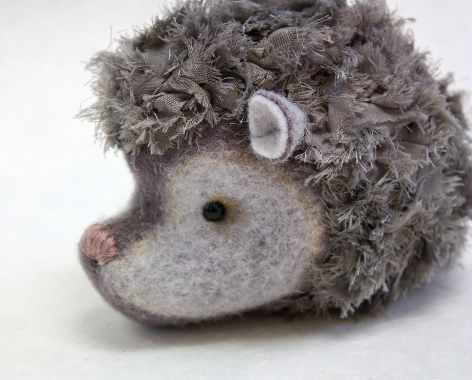 Hedgehog Plush Wool - Gray Cloud Hedgehog