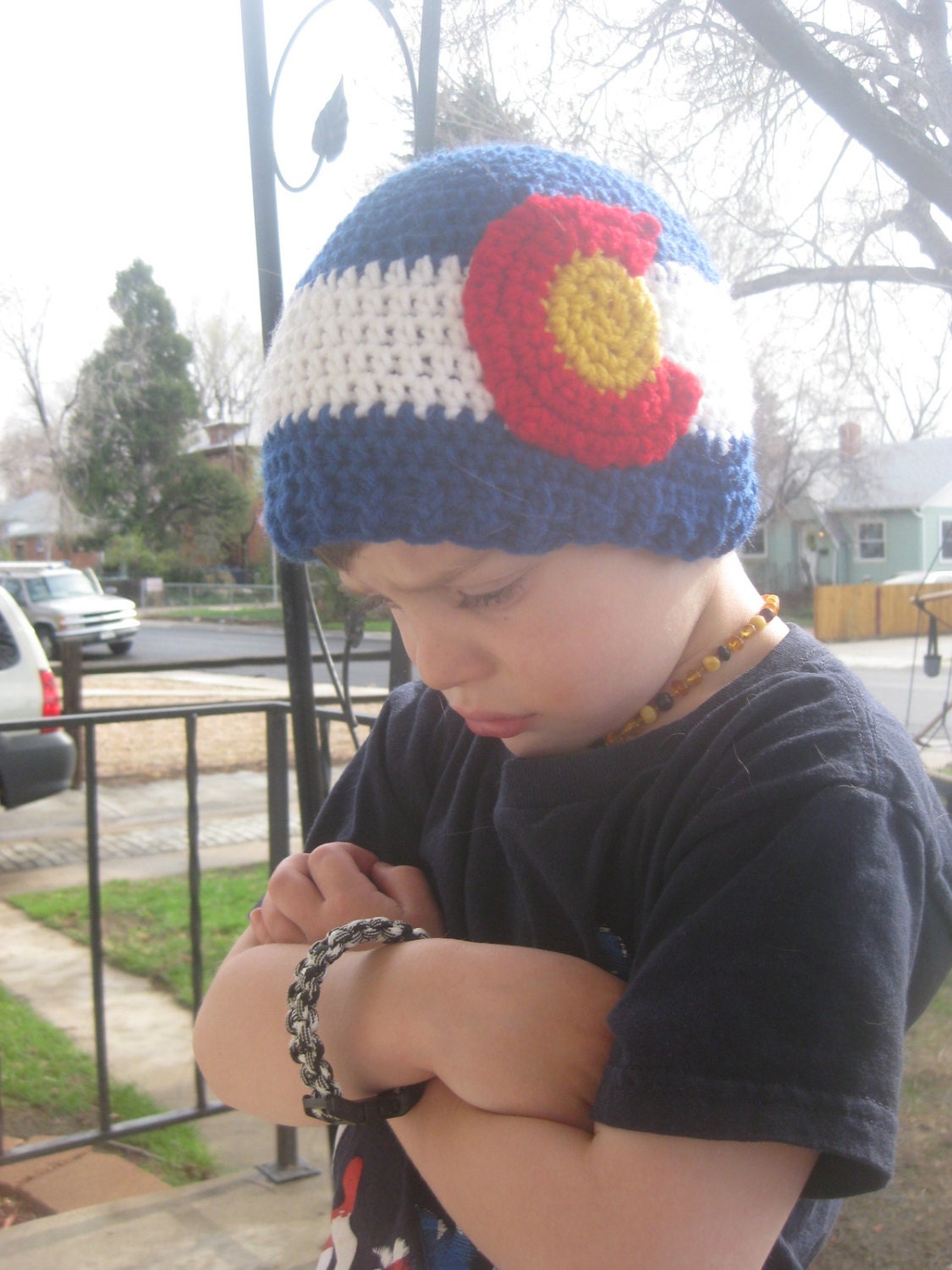 Crocheted Colorado Beanie - Teen