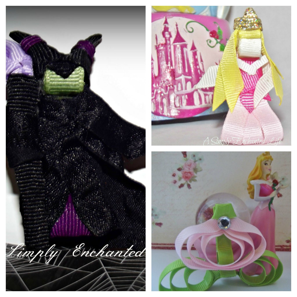 Sleeping Beauty Inspired Ribbon Sculpture Set