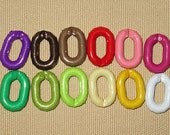 wholesale destash - Lucite Links -  100 pieces assorted mix of colors