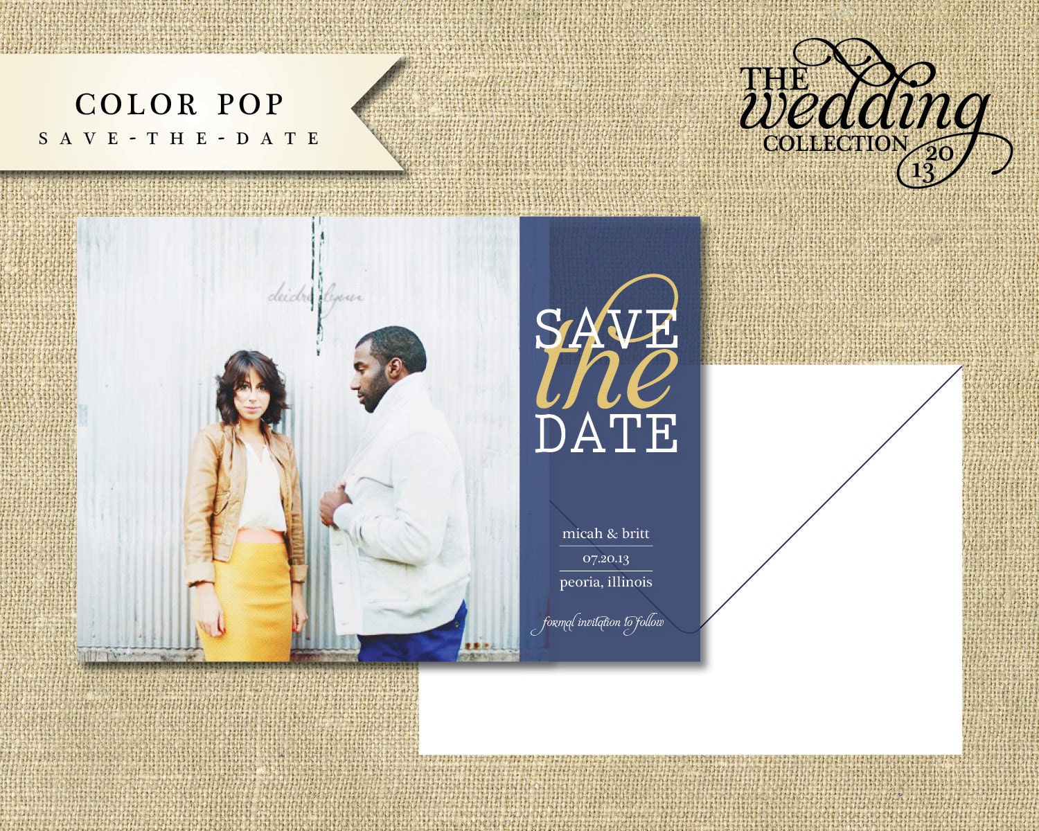 NEW 2013 - Color Pop,  Save-The-Date