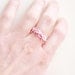 Pink Forget Me Not Ring, Anniversary Weddings Sterling Silver Flowers, Paper Artisan Wearable Art Jewelry...