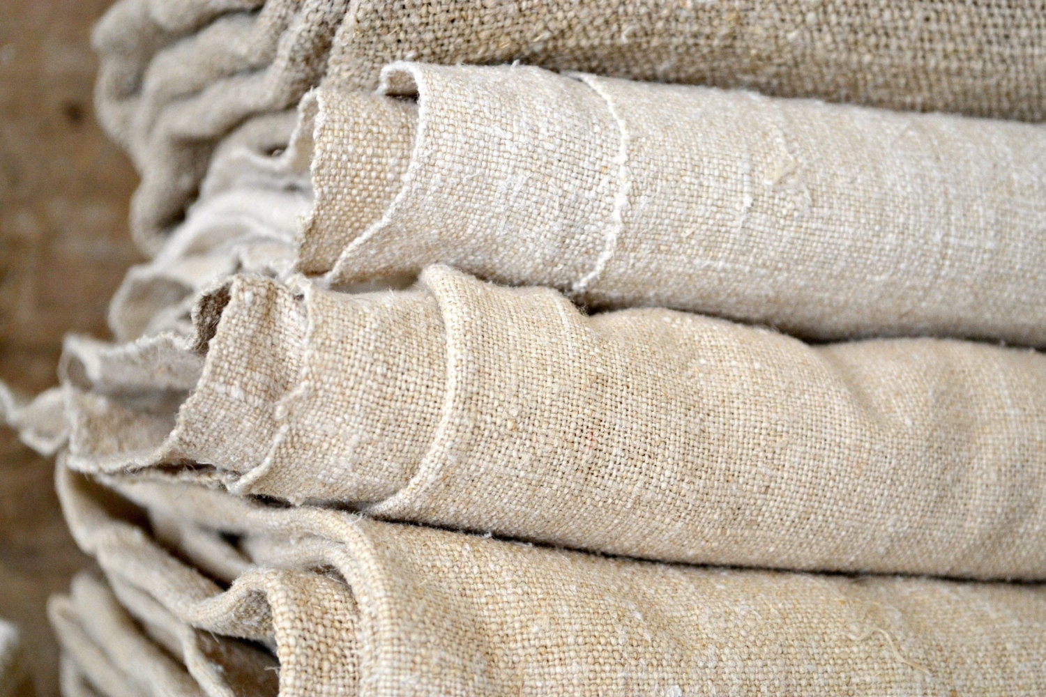 RESERVED FOR CHRIS Antique hemp linen European Sheet Natural