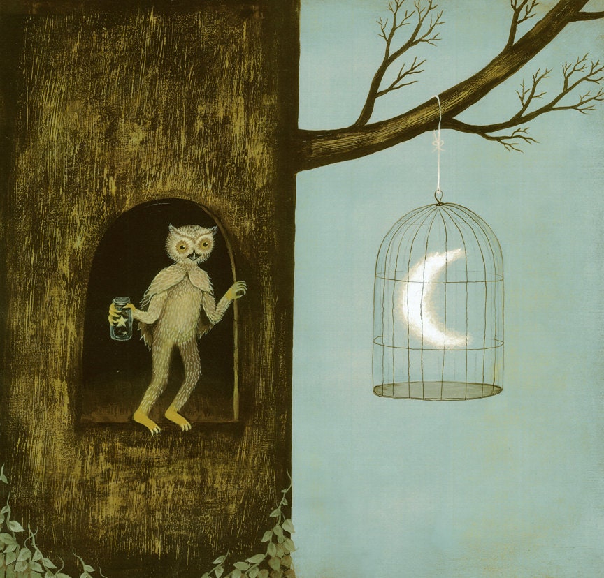 Captive Light at Night Print