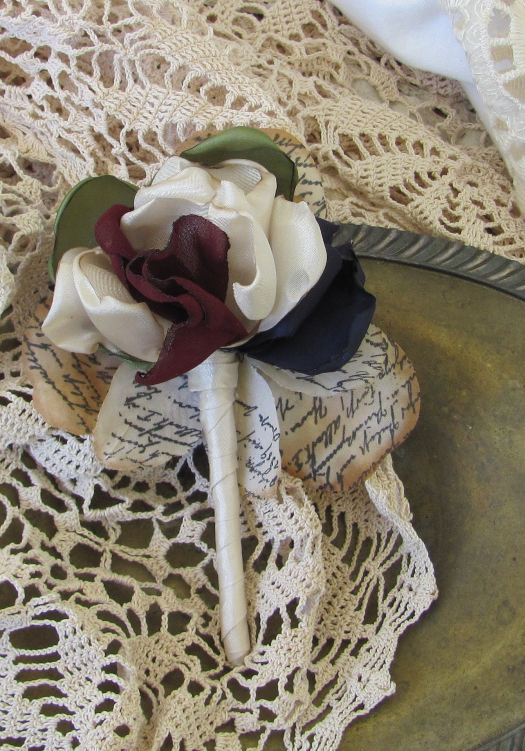 Wedding Boutonniere Custom Made to Match Your Colors