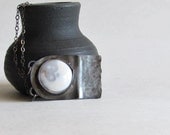 Ocean Jasper Necklace - Oxidized Sterling Silver - Pendant Necklace