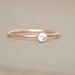gold ring. CZ diamond. birthstone ring. ONE delicate stackable birthstone ring. mothers ring. 14k gold filled. engagement ring.