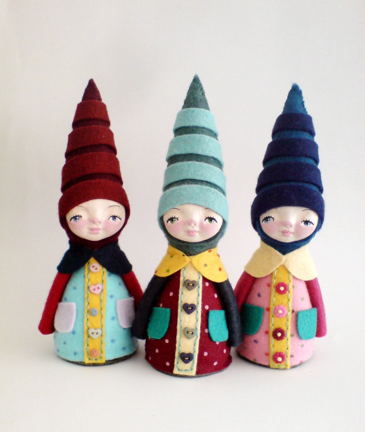 Elf Figurine, Collectable Figurine, soft sculpture, Gnome figurine, Elf Toy