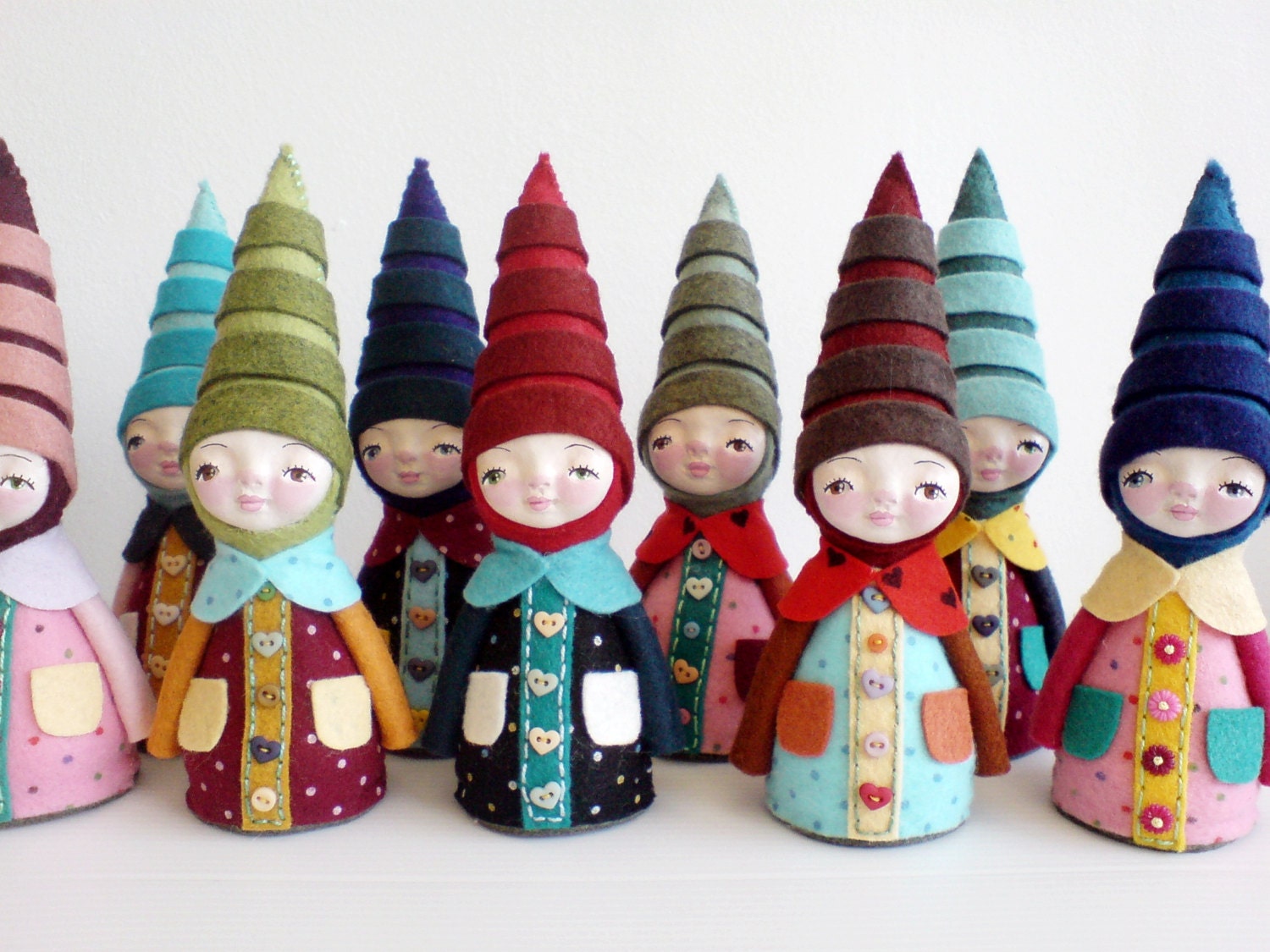 Elf Figurine, Collectable Figurine, soft sculpture, Gnome figurine, Elf Toy