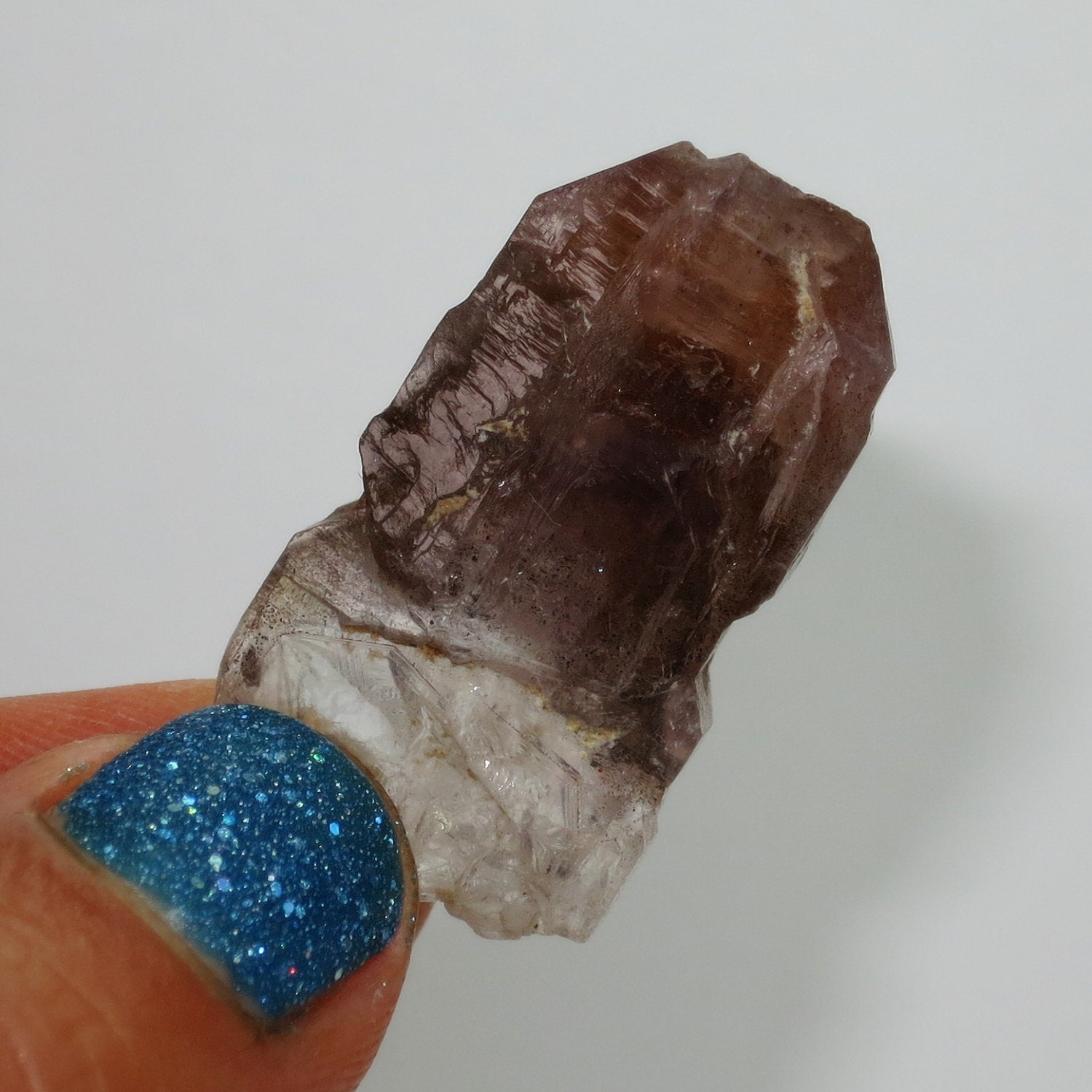 Arcturian Starbrary - Amethyst Elestial Quartz Crystal Point From - Madagascar