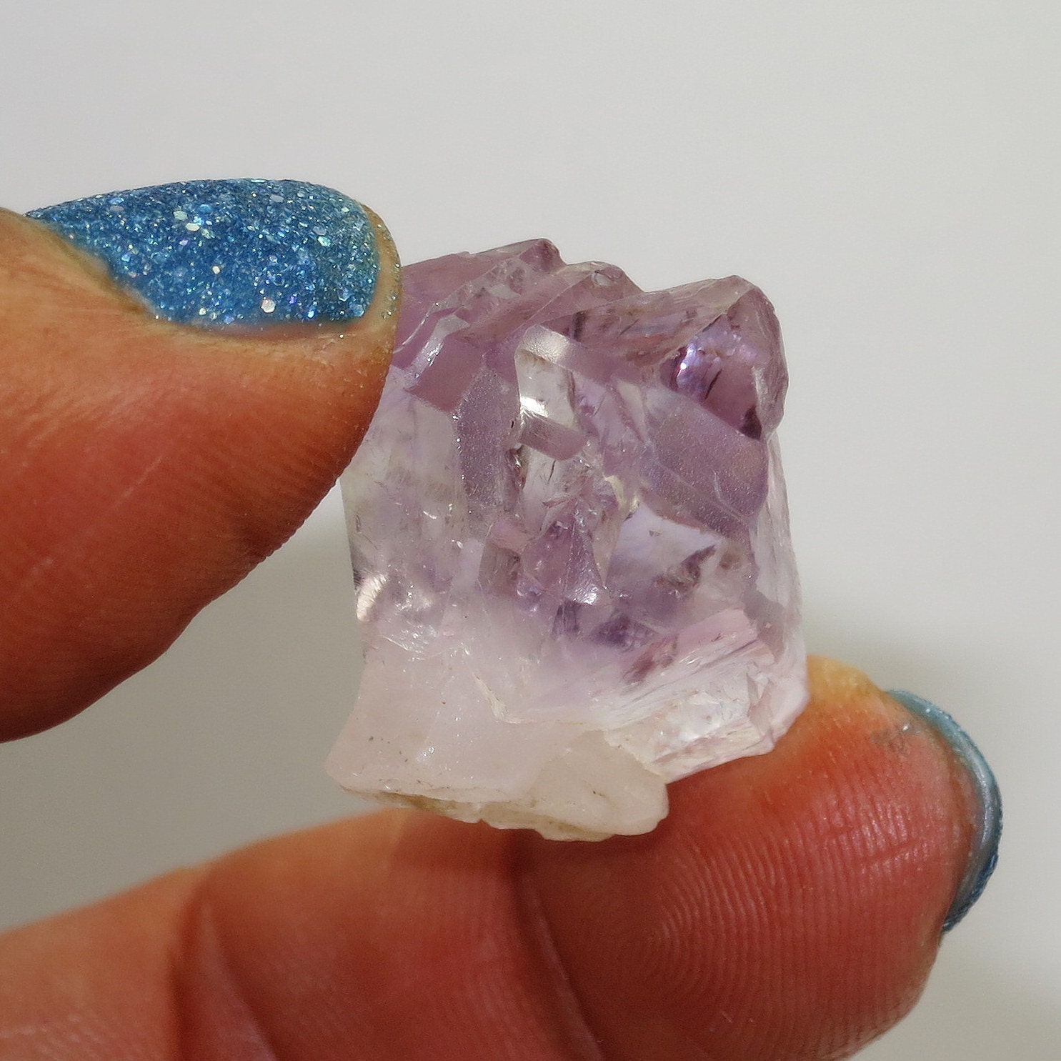 Arcturian Starbrary - Amethyst Elestial Quartz Crystal Point From - Madagascar