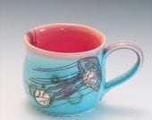 Jellyfish Bubble Mug, Pottery