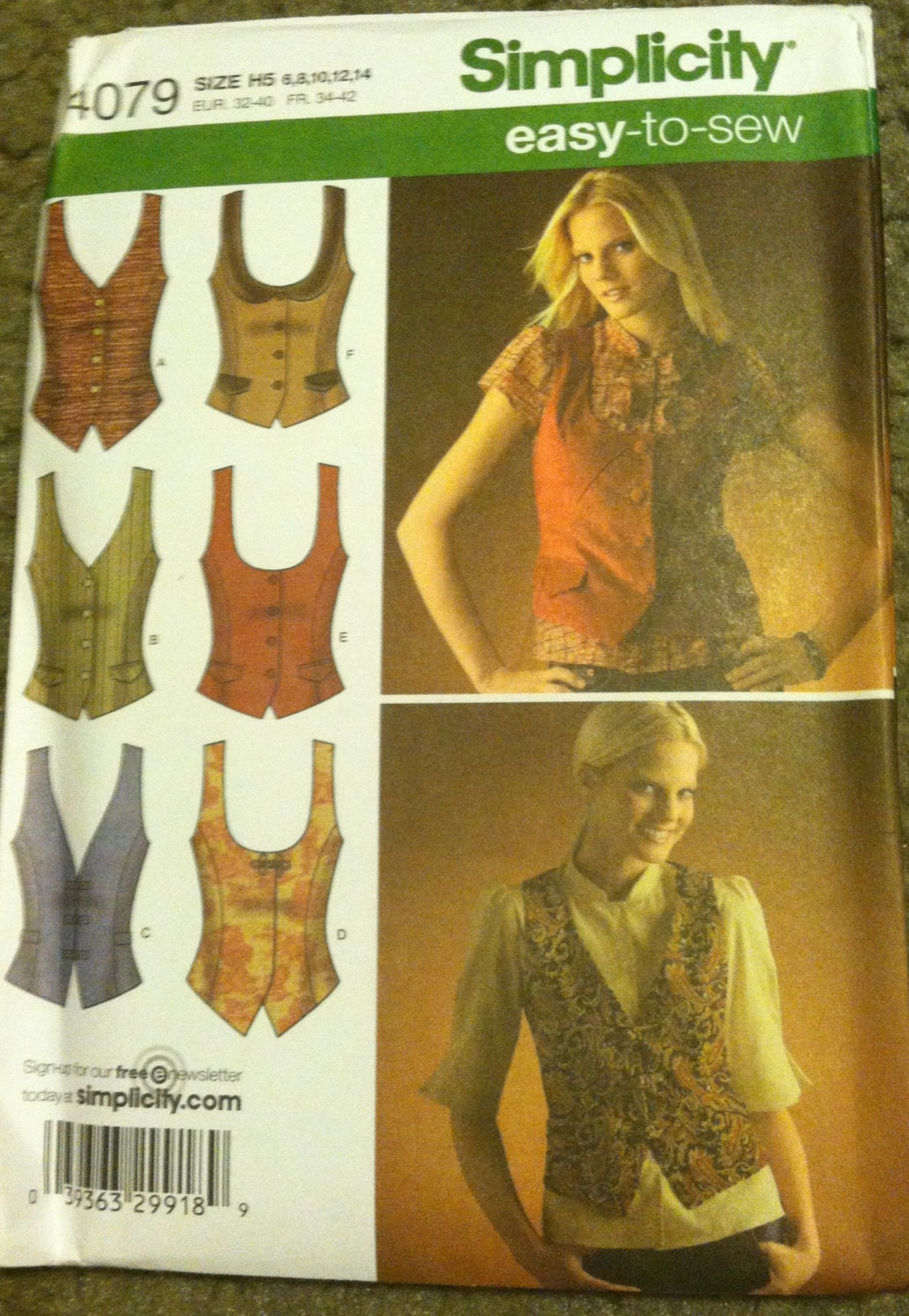 Woman's vest Steampunk pattern. 