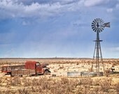 Windmill Picture -Old Truck Photos -Americana Decor -Country Living -Prairie Style -Colorado Fine Art Photography -11x14 Print