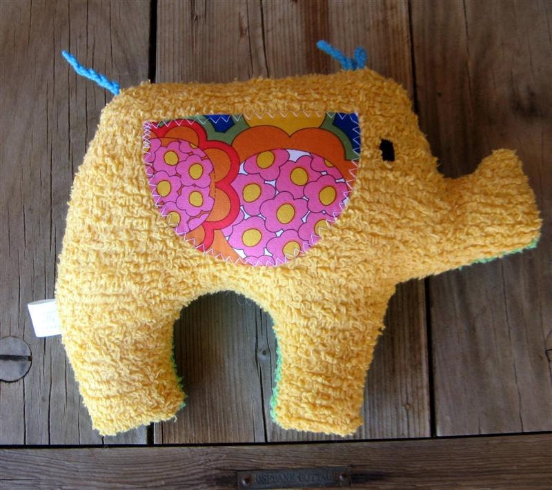 Rita the Retro Vintage Chenille Elephant