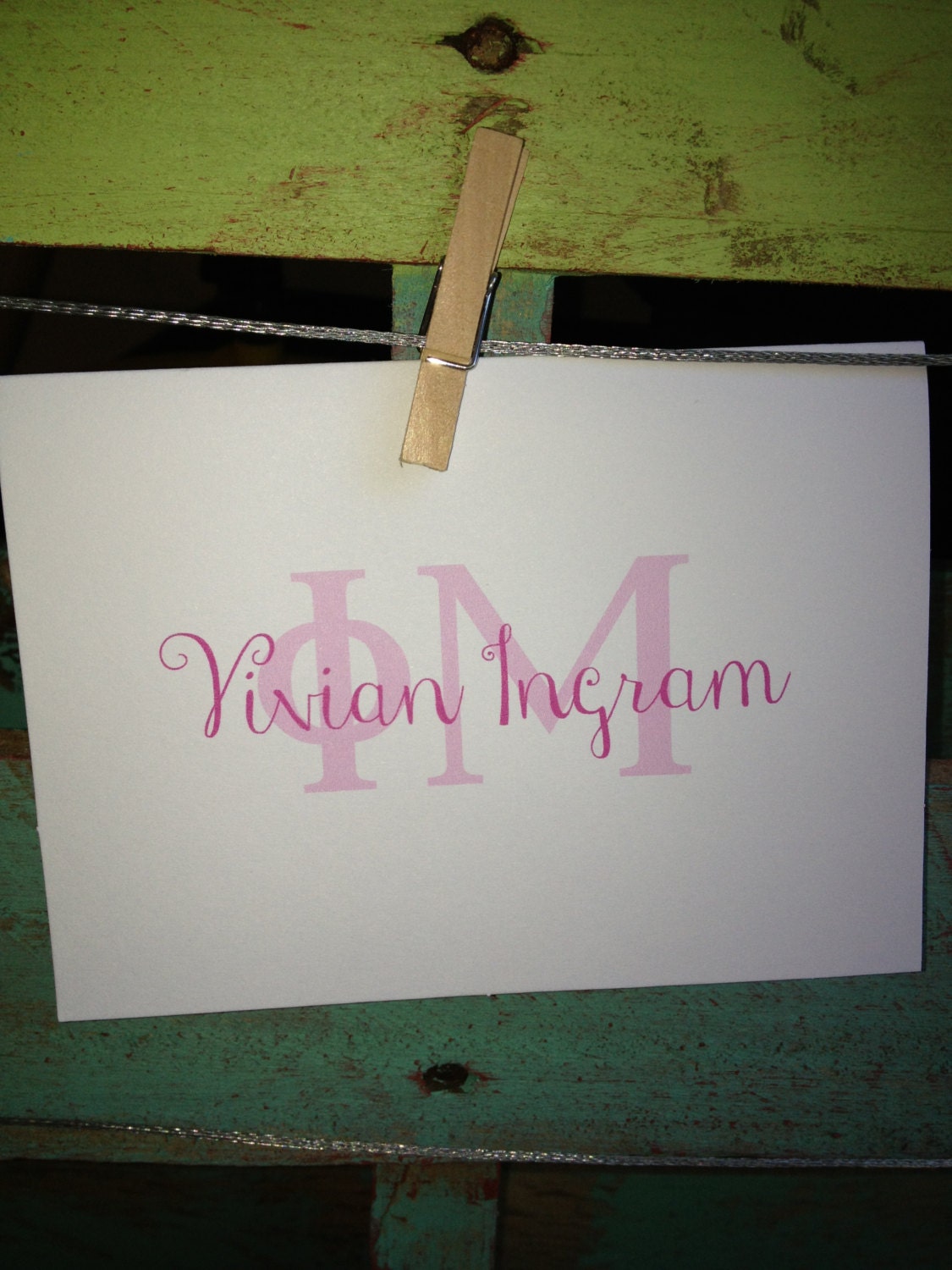 Sorority personalized notecards - set of 10