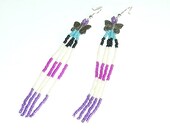 Butterfly earrings 4 strand