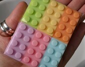 Save on 4 sets - original Bathtub Architect soaps in PASTEL - lego-type building blocks for birthday