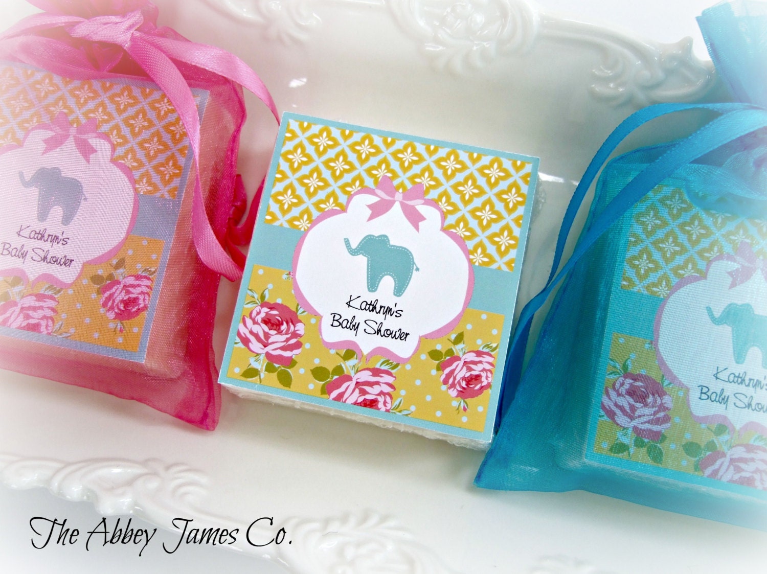 Baby Shower Favors, baby elephant shower favors, elephant favors, baby boy shower favors, baby girl shower favors