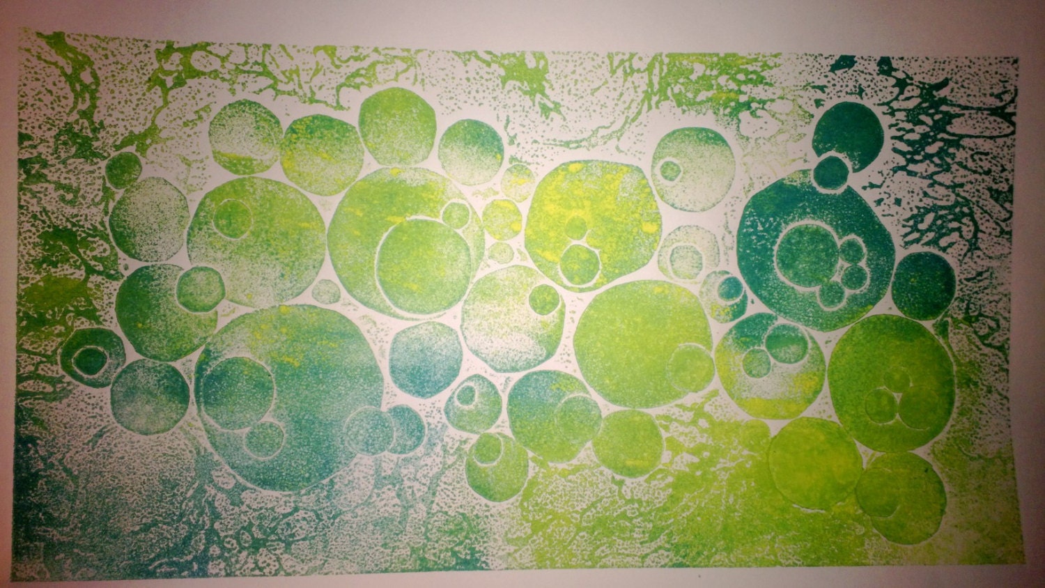 Collograph Print Boulders Printmaking Embossment