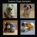 Custom dog art  needle felted sculpture Pet Portrait Memorials