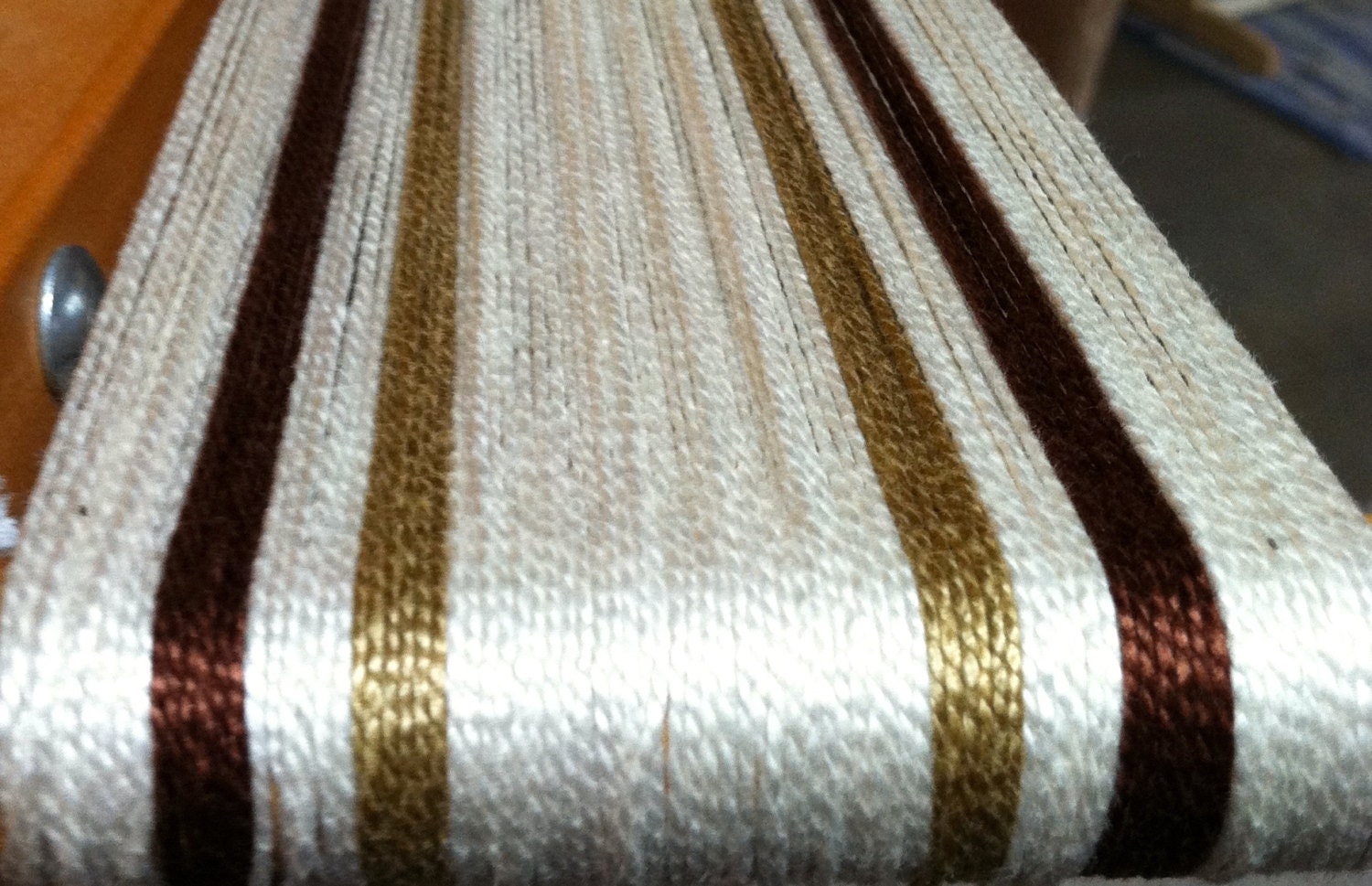 Weaving kit for striped placemat/towels/napkins/table runner.